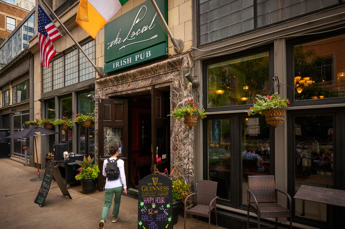 Front View of The Local Minneapolis Irish Pub in Downtown Minneapolis Front of The Local Minneapolis Irish Pub in Downtown Minneapolis