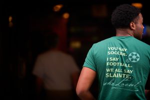 Image of the back of swag available at The Local Minneapolis